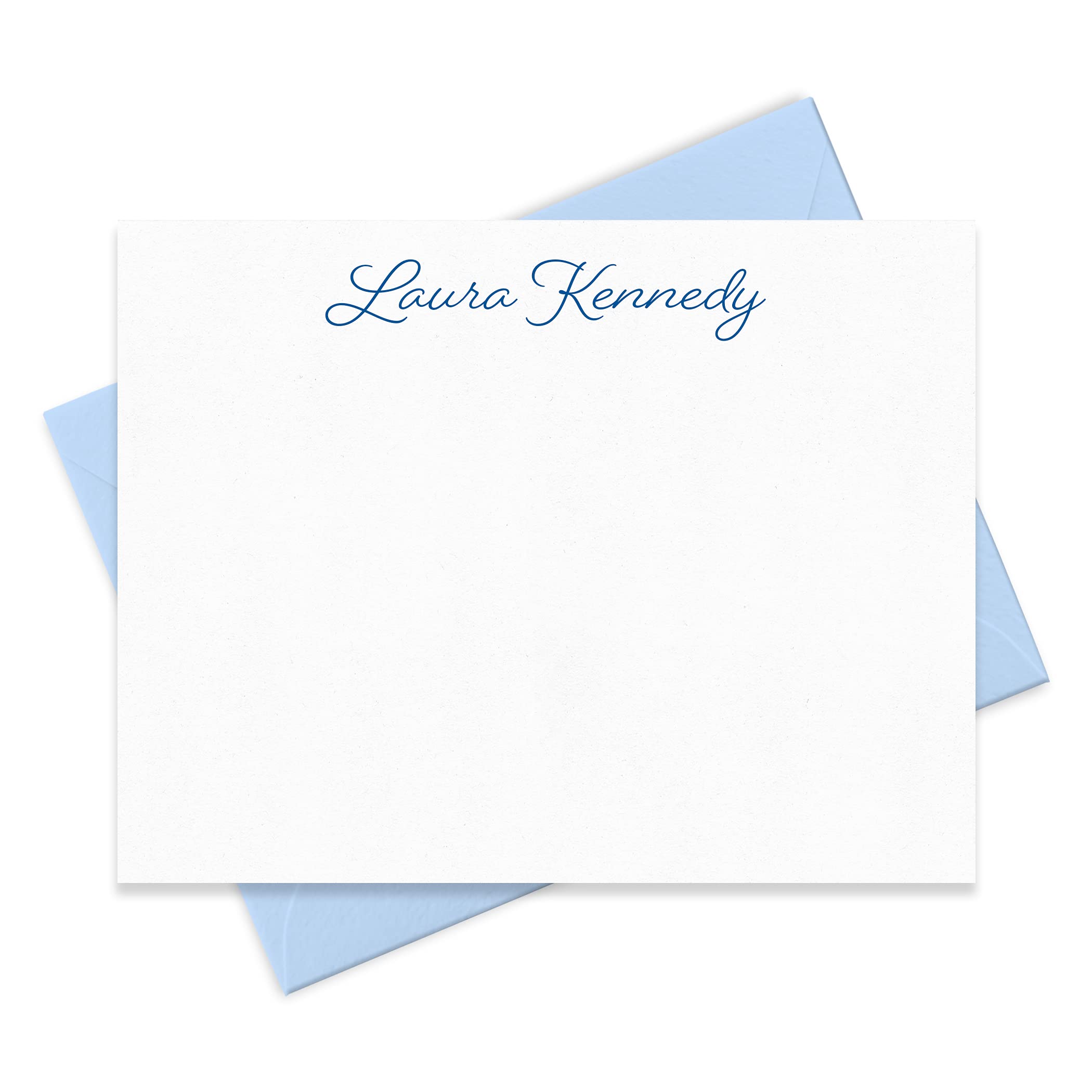 Personalized Stationery Note Cards and Envelopes Set for Women Customized with Name in Script Font, Choose Ink & Envelope Colors | Fairmont & Grove Paper Co.