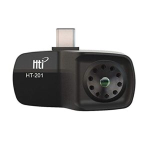 hti-xintai high resolution thermal imaging camera for android smartphones, usb type-c - black