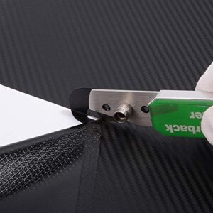 Gomake Vinyl Wraps Cutter Bodyguard Safety Knife with PTFE Coating Feet, Wrapping Paper Cutter with Hidden Stain Steel Blade, for Sign Maker Car Tinting Tool, with Extra 10 PCS Replacement Blades