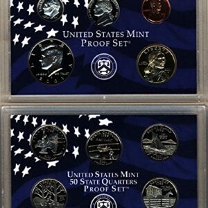 2001 S U.S. Mint 10 coin Clad Proof Set In OGP Proof