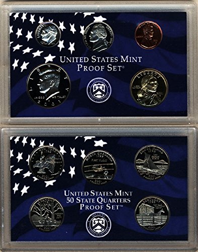 2001 S U.S. Mint 10 coin Clad Proof Set In OGP Proof