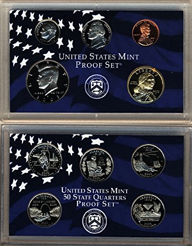 2003 S U.S. Mint 10 coin Clad Proof Set In OGP Proof