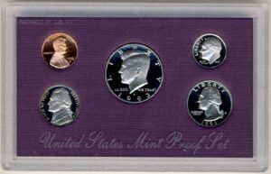 1993 s clad proof 5 coin set in original government packaging proof