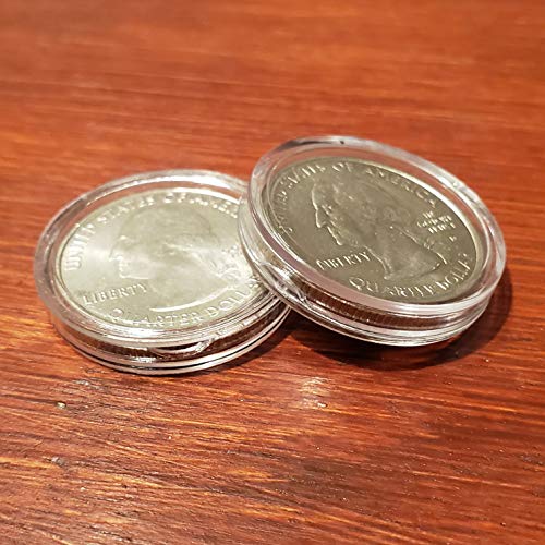 U.S. Quarters Coin Holder Capsules 24.26mm (100 Pack)