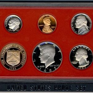 1982 S Clad Proof 5 Coin Set in Original Government Packaging Proof