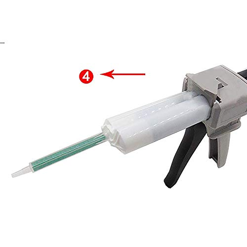 NEWCOMDIGI Dispenser Gun, Epoxy Glue Gun, Impression Mixing Dispensing Gun Applied to AB Plastic Tube (50ML)