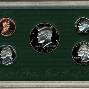 1995 S Clad Proof 5 Coin Set in Original Government Packaging Proof