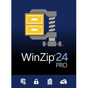 corel winzip 24 pro | file compression & decompression software with essential backup tools | subscription-free [pc download] [old version]