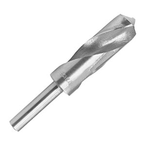 utoolmart reduced shank drill bit 27mm high speed steel hss 4241 with 1/2 inch straight shank 1pcs