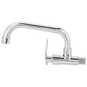 kitchen faucet wall mounted single cold water tap single handle kitchen sink faucet g1/2in home use accessories(type b 20cm)