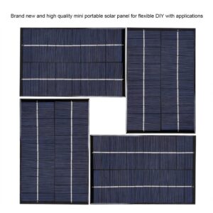 Mini Portable Solar Panel Module 12V 4.2W DIY Polysilicon Battery Power Charger with High Efficiency