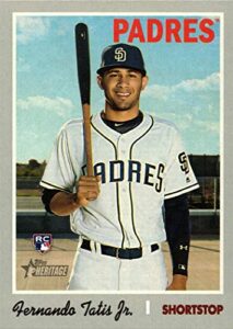 2019 topps heritage high number baseball #517 fernando tatis jr. rookie card