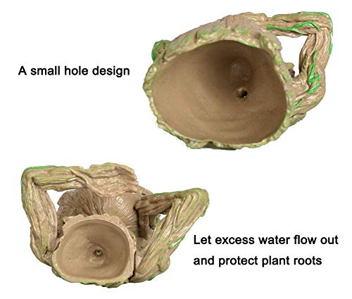 Baby Groot Flowerpot Tree Man Planter Flower Pot with Drainage Hole Pencil Pen Holder,Diligencer Office Party Ornament Christmas Birthday Gift Planter 6
