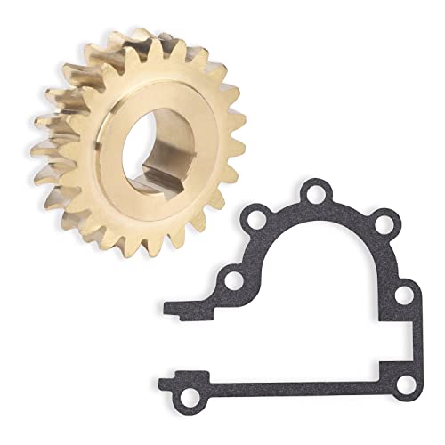 Karbay 51405MA Worm Gear with Gasket for Murray & Craftsman 2 Duel Stage Snowblowers 536886161 536886120, replaces 204167 (22 Teeth -Brass)