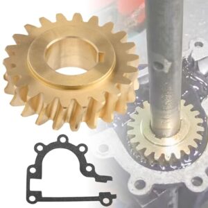 ohoho 51405ma brass worm gear compatible with craftsman 2 stage snowblowers 204167 536886540 601002109 536886180 8 hp 536886110 22" 107889650