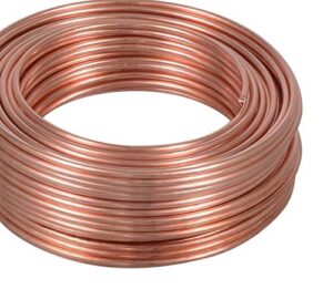 12 ga solid bare copper round wire 50 ft. coil (dead soft) 99.9% pure