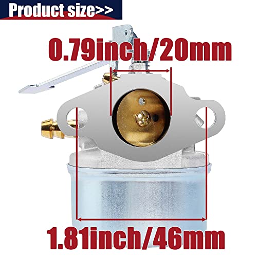 QAZAKY Carburetor Compatible with Tecumseh 632537 632537A 632561 632562 640093 640309 TC-640093 TC-640309 HSK845 HSK850 TH139SA TH139SP 8204E 8221E 8221F 8222E 8327D 8344F 8702D MFG 5278 1446 1540