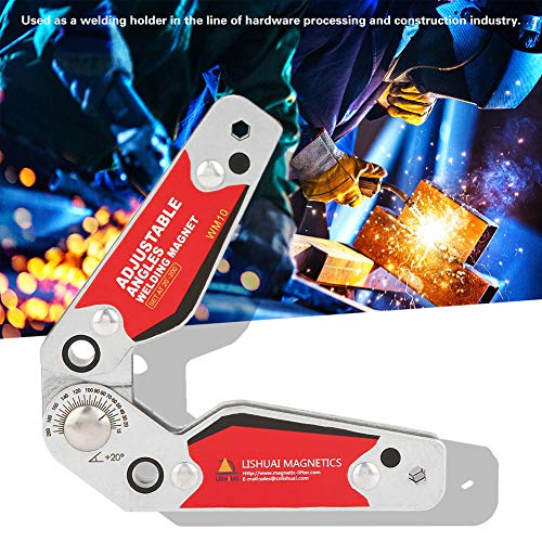 Welding Magnet Strong Magnetic Welding Holder 20°-200° Adjustable Angles Welder Tool Accessories with Hex Wrench