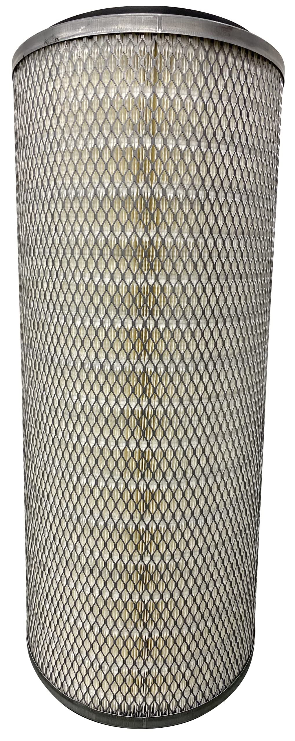 Braden Filtration Dust Collector Filter - Height: 26" OD: 13.84" ID: 9.479" / Cellulose Polyester Blend FR, Open-Open pans - MADE IN USA