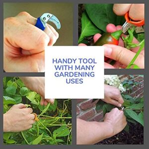 The Original Handy Safety Knife - Utility Ring Knife for Finger with Sharp, Curved Blade – Ring Size 8 - Dark Green - Ball Point Blade – Dozen – By Handy Twine Knife