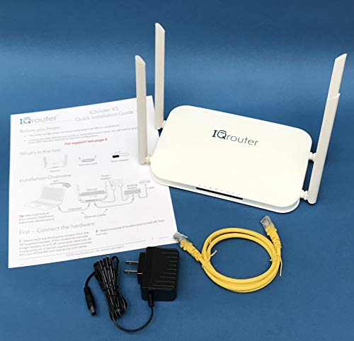 IQrouter – IQRV3 Self-Optimizing Router with Dual Band WiFi adapts to Your line for Improved Quality