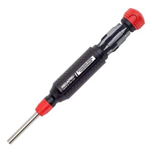 megapro tamperproof 15 in 1 multi bit screwdriver (black/red)