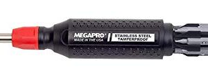 Megapro Tamperproof 15 in 1 Multi Bit Screwdriver (Black/Red)