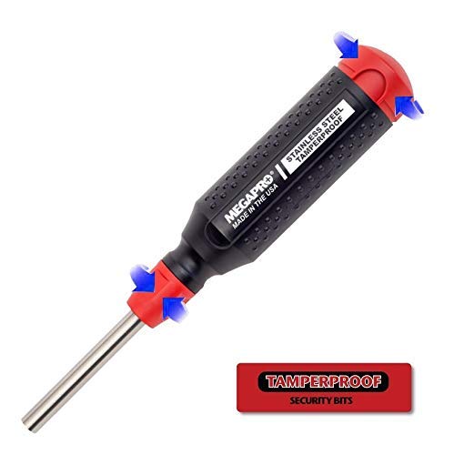 Megapro Tamperproof 15 in 1 Multi Bit Screwdriver (Black/Red)