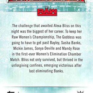 2019 Topps WWE Women's Division #65 Alexa Bliss Wins Elimination Chamber Wrestling Trading Card