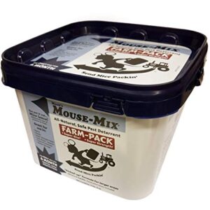 Moen's Mouse-Mix, All-Natural Pest Deterrent, Farm Pack, 1 Gallon Mix, Treats Barns and Large Outdoor Storage Spaces for Mice and Rats