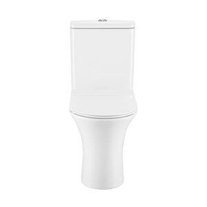 Swiss Madison SM-2T120 Calice Two Piece Elongated Rear Outlet Toilet, Dual Flush