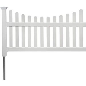 Zippity Outdoor Products ZP19041 No Dig All American Fence, White