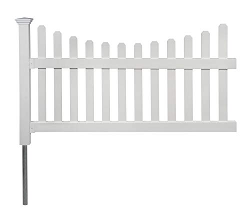 Zippity Outdoor Products ZP19041 No Dig All American Fence, White