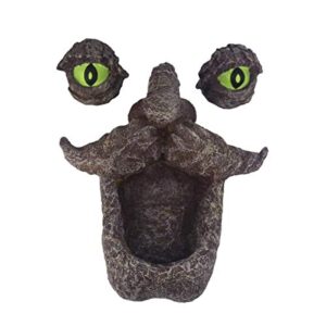 Tree Faces Decor Outdoor, Old Man Wild Bird Feeder Tree Hugger Statues in The Dark Eyes Garden Decor Yard Art