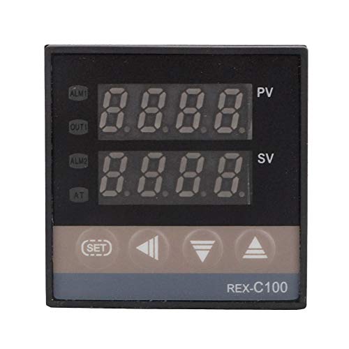 Thermostat, 0-400℃ LED PID AC110V-240V Temperature Controller Digital Thermostat Kit Used in Electric Power,Chemical Industry,Injection Molding,Food,Incubator