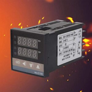 Thermostat, 0-400℃ LED PID AC110V-240V Temperature Controller Digital Thermostat Kit Used in Electric Power,Chemical Industry,Injection Molding,Food,Incubator