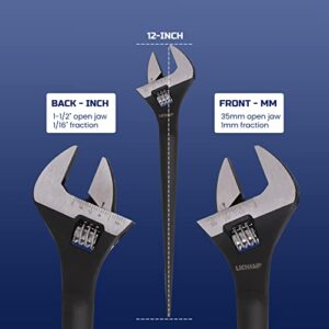Lichamp 12-Inch Adjustable Construction Spud Wrench