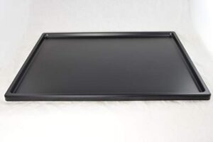 japanese black plastic humidity/drip tray for bonsai tree and indoor plant - 16"x 11.75"x 0.75"