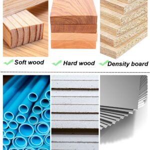 BINOTA Wood Hole Saw Set 16PC for PVC, Plastic, Gypsum Board, Composite Board and Density Board, Kit 19-127mm