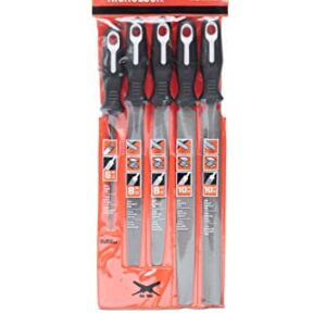 Nicholson Crescent 5 Pc General Purpose File Set with Ergonomic Handles - 22040HNNN