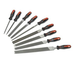 Nicholson 9 Pc. 6", 8", 10" & 12" Maintenance File Set with Ergonomic Handles - 22030HNNN, Multicolor, One Size