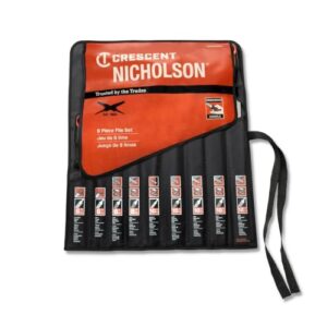 Nicholson 9 Pc. 6", 8", 10" & 12" Maintenance File Set with Ergonomic Handles - 22030HNNN, Multicolor, One Size