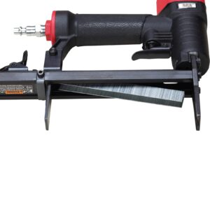 3PLUS H7116LSP-KT 22 Gauge 3/8-Inch Crown Pneumatic Upholstery Stapler with Long Nose, Air Stapler Kit, with 6000 Staples, 1/4-Inch to 5/8-Inch