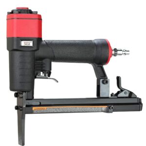 3PLUS H7116LSP-KT 22 Gauge 3/8-Inch Crown Pneumatic Upholstery Stapler with Long Nose, Air Stapler Kit, with 6000 Staples, 1/4-Inch to 5/8-Inch