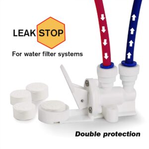 Frizzlife Leak Protection Valve For Reverse Osmosis And Under Sink Water Filter System MP99 & SP99 - Automatic Shut Off Protection When Water Leaks