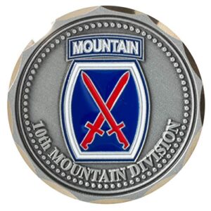 united states 10th mountain division challenge coin