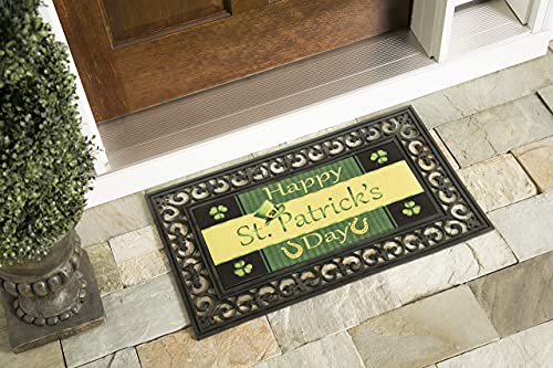 Evergreen Sassafras Bundle - Set of 5 Holidays Interchangeable Entrance Doormats | Indoor and Outdoor |22-in x 10-in doormats and 30-in x 18-in Tray | Non-Slip Backing | Low Profile | Home Décor