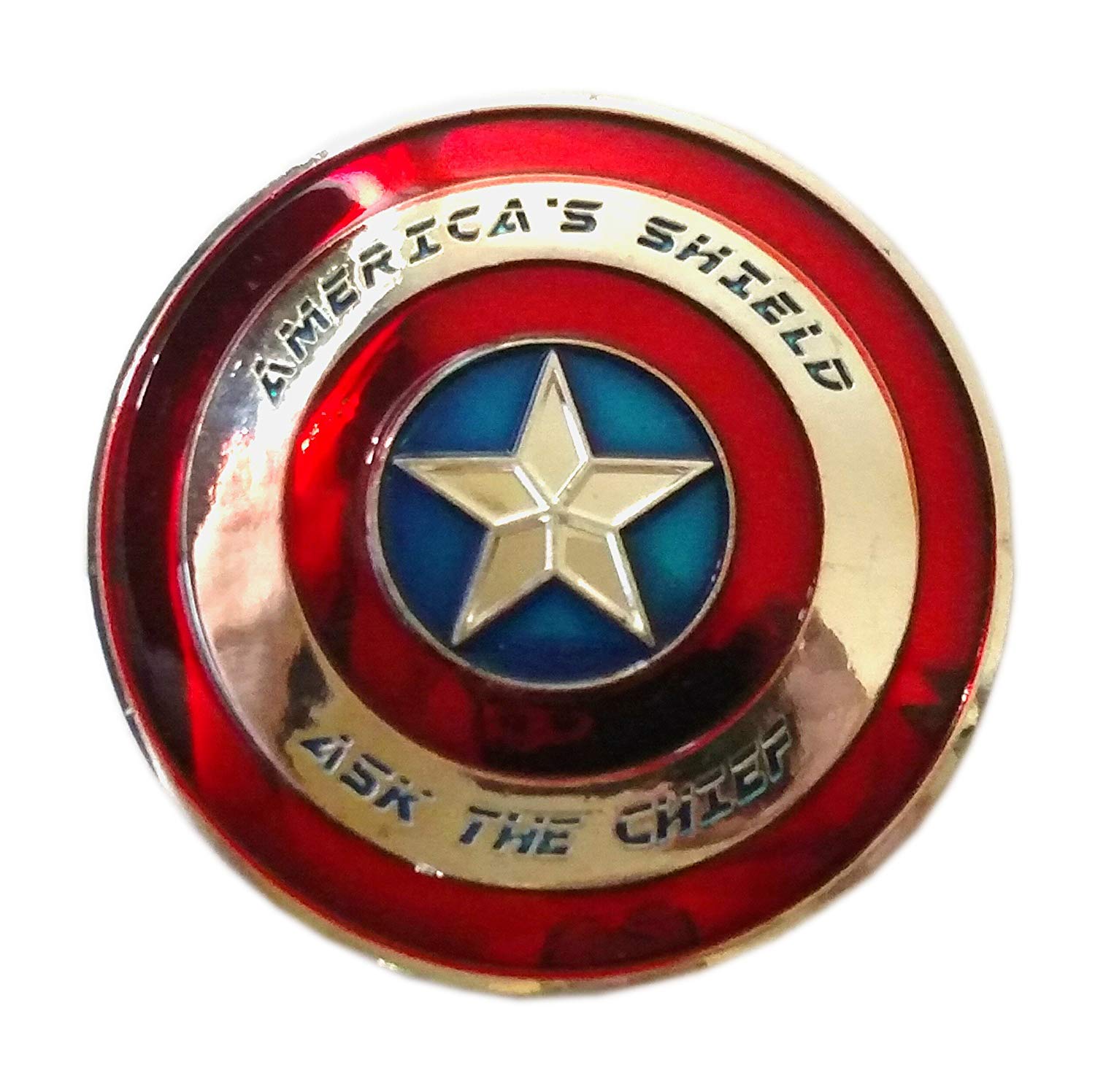 USN Navy Ask the Chief PRIDE Commemorative Coin - Red Blue Silver - Honoring Service and Heroes