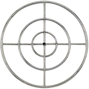 30" round fire pit burner ring (304-series ss)