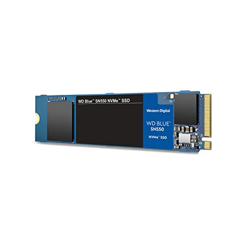 Western Digital 1TB WD Blue SN550 NVMe Internal SSD - Gen3 x4 PCIe 8Gb/s, M.2 2280, 3D NAND, Up to 2,400 MB/s - WDS100T2B0C, olid State Hard Drive